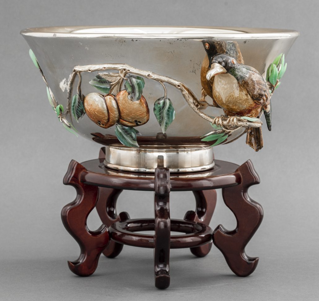Moba silver and enamel bowl, est. $8,000-$12,000