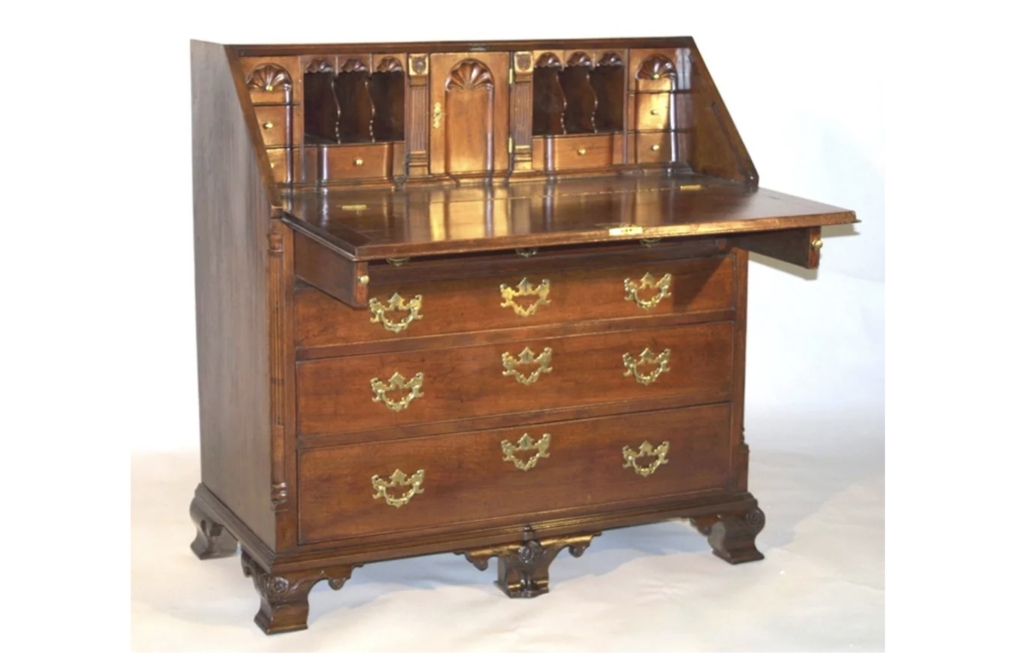 North Carolina walnut Chippendale desk, est. $156,000-$187,000