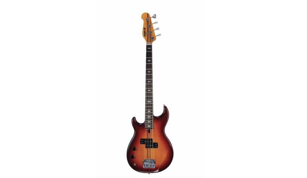 Paul McCartney contributed a cherry burst Wings Yamaha BB-1200 electric bass guitar to the charity auction – a left-handed model, of course.