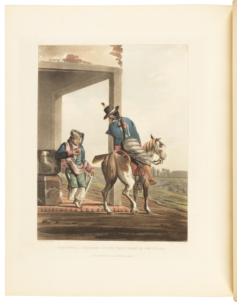 First edition of Picturesque Illustrations of Buenos Ayres and Monte Video, est. $7,000-$10,000