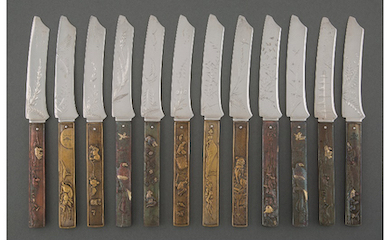 Circa-1880 Japonesque knife set carves new world record at Heritage