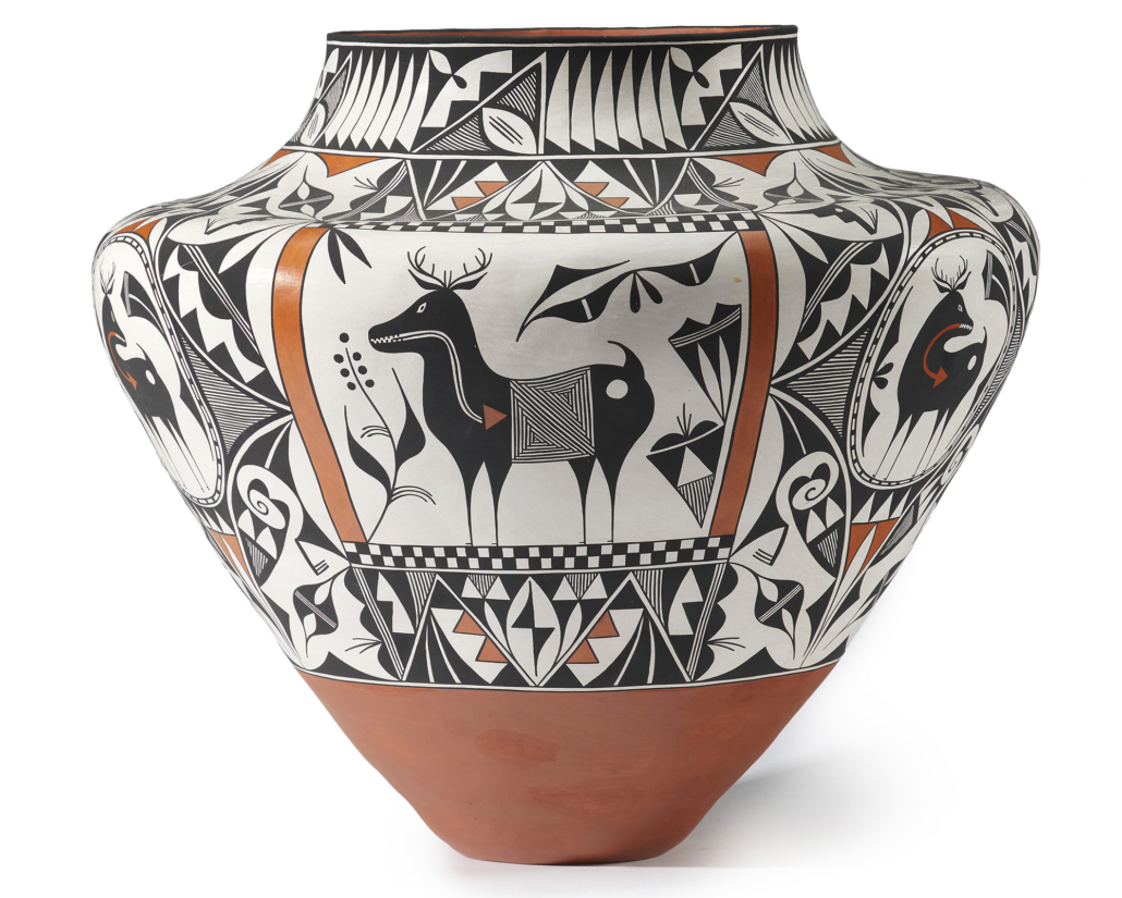 Acoma pottery olla by Debbie Garcia Brown, est. $1,500-$2,500