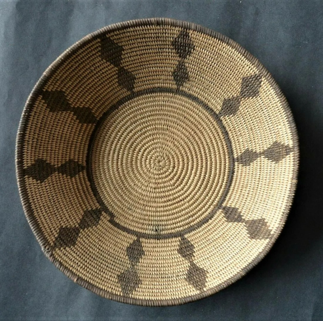 Chemehuevi Native American woven basket, est. $1,500-$2,000