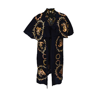 1920s Chanel embroidered black silk jersey robe, est. $8,000-$12,000