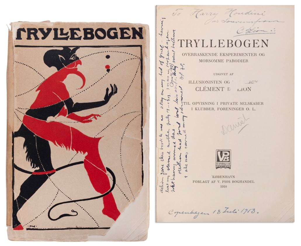 Clement DeLion's ‘Tryllebogen,’ inscribed by Houdini, est. $2,000-$3,000
