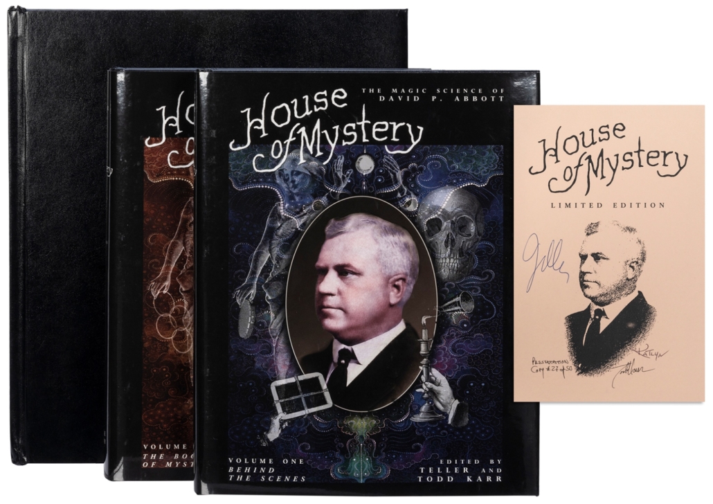 Deluxe first edition of Teller and Todd Karr’s House of Mystery: The Magic Science of David P. Abbott, $5,040