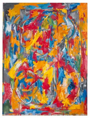 ‘0 through 9,’ 1960, by Jasper Johns. Oil on canvas, 72 1/2 × 54 in. (184.2 × 137.2 cm). Private collection. © 2021 Jasper Johns/VAGA at Artists Rights Society (ARS), New York.