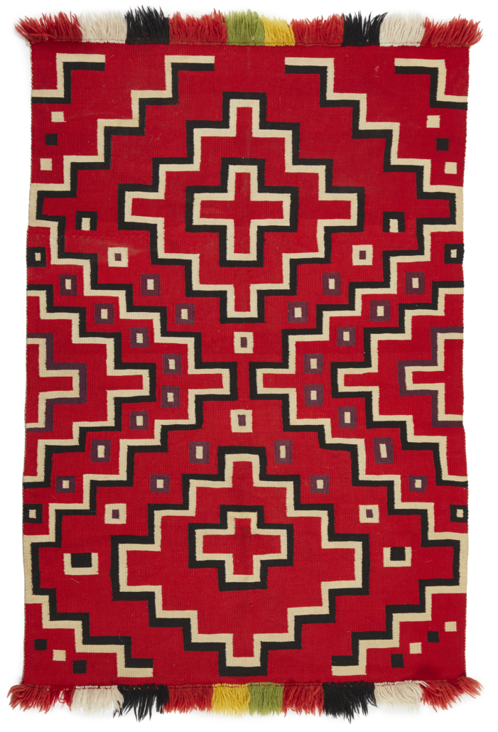 Navajo/Dine Germantown double saddle blanket, $5,625