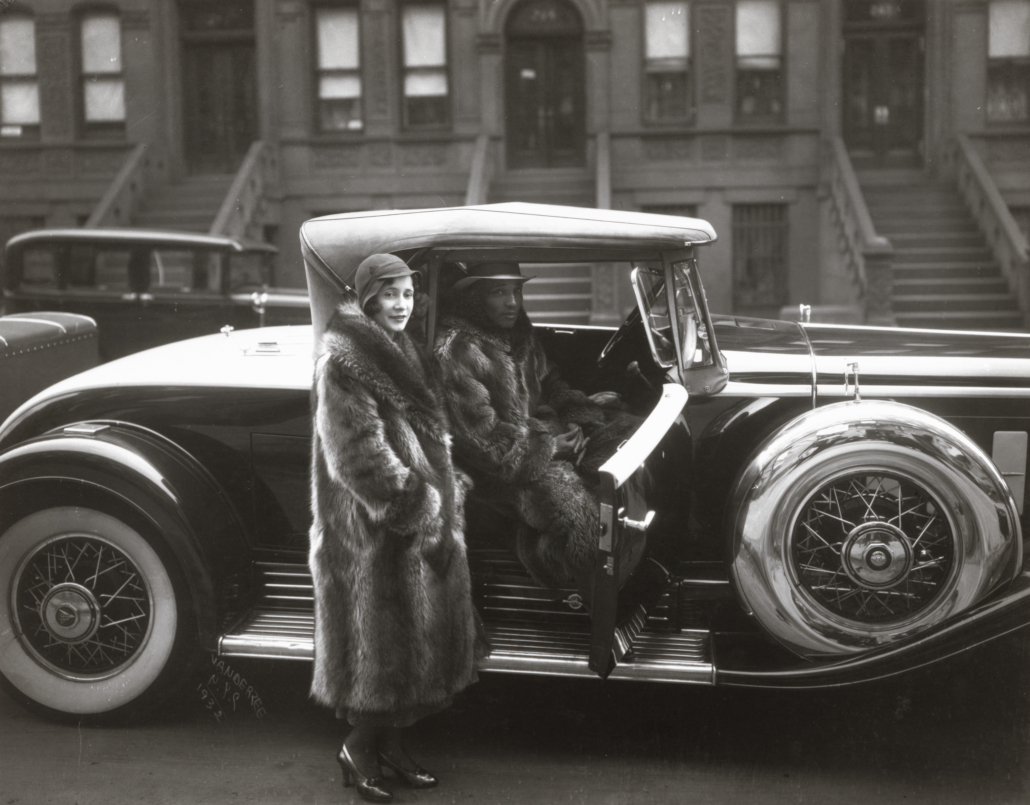 James Van Der Zee, ‘Couple, Harlem,’ 1932, printed 1974. Gelatin silver print, image/sheet: 18.2cm by 23.8cm (7 3/16in by 9 3/8in) mount: 38.1cm by 31.7cm (15in by 12 1/2in.) National Gallery of Art, Washington, Alfred H. Moses and Fern M. Schad Fund 2021.22.1.16 © 1969 Van Der Zee