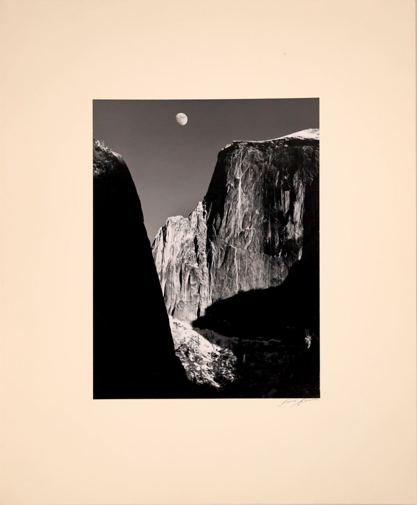 Ansel Adams, ‘Moon and Half Dome,’ est. $10,000-$20,000