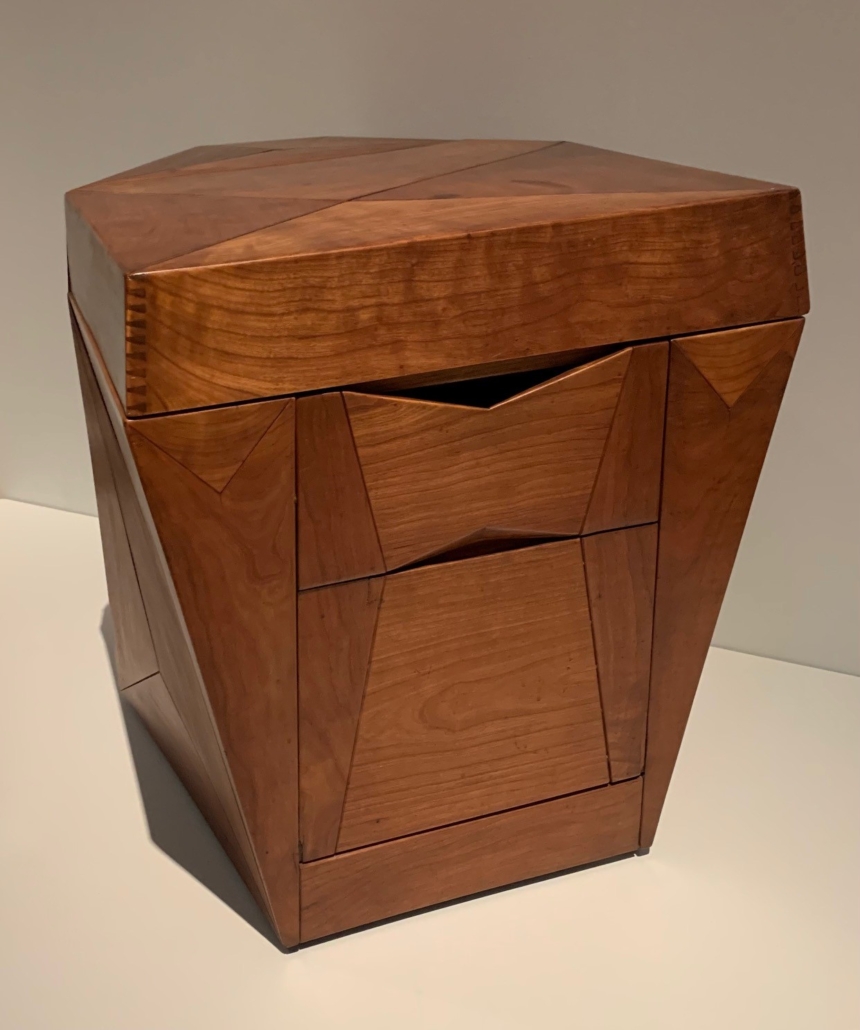 Wharton Esherick (1887-1970), ‘Radio and Phonograph Cabinet,’ 1936-37. Cherrywood, 27 ½ in by 23in by 29 ½ in. Philadelphia Museum of Art: 125th Anniversary Acquisition. Gift of Enid Curtis Bok Okun, daughter of Curtis and Nellie Lee Bok, 2001. 2001-201-3 