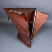 Wharton Esherick (1887-1970), ‘Fischer End Table with Lap Light,’ 1932. Walnut burl, 28 1⁄4 in by 26in by 28 3⁄4 in. Collection of Peter Fischer Cooke