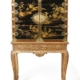 George I Chinoiserie cabinet on later stand, $27,500