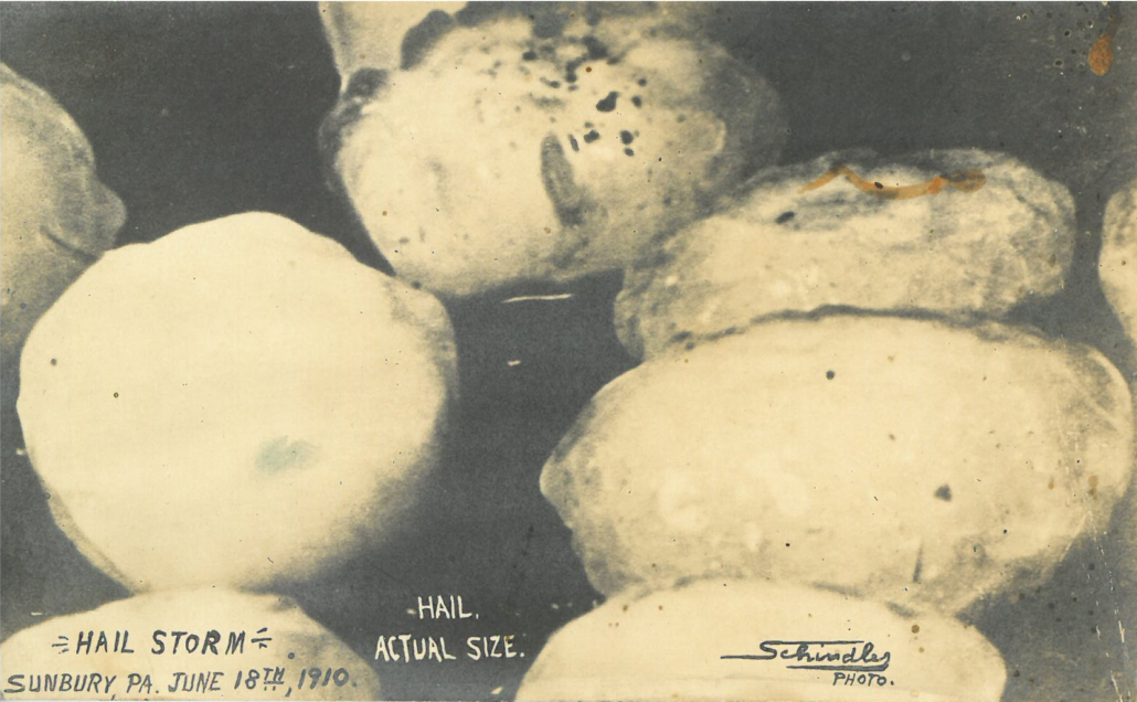 Schindly Photo, ‘HAIL STORM,’ Sunbury, Pennsylvania., June 18, 1910, 1910. 