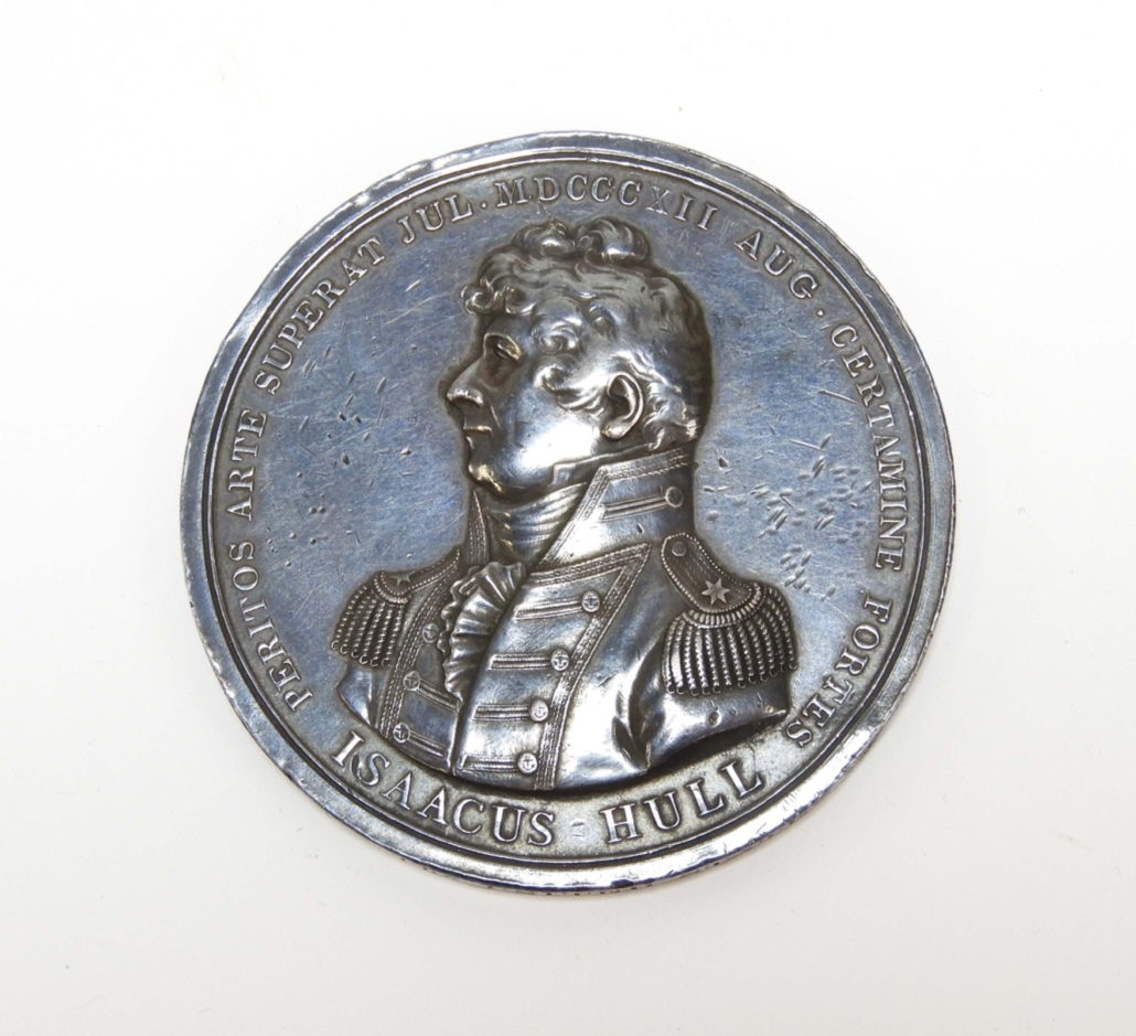 1812 silver medal presented by the U.S. Congress to Lt. Alexander Scammel Wadsworth, $40,590