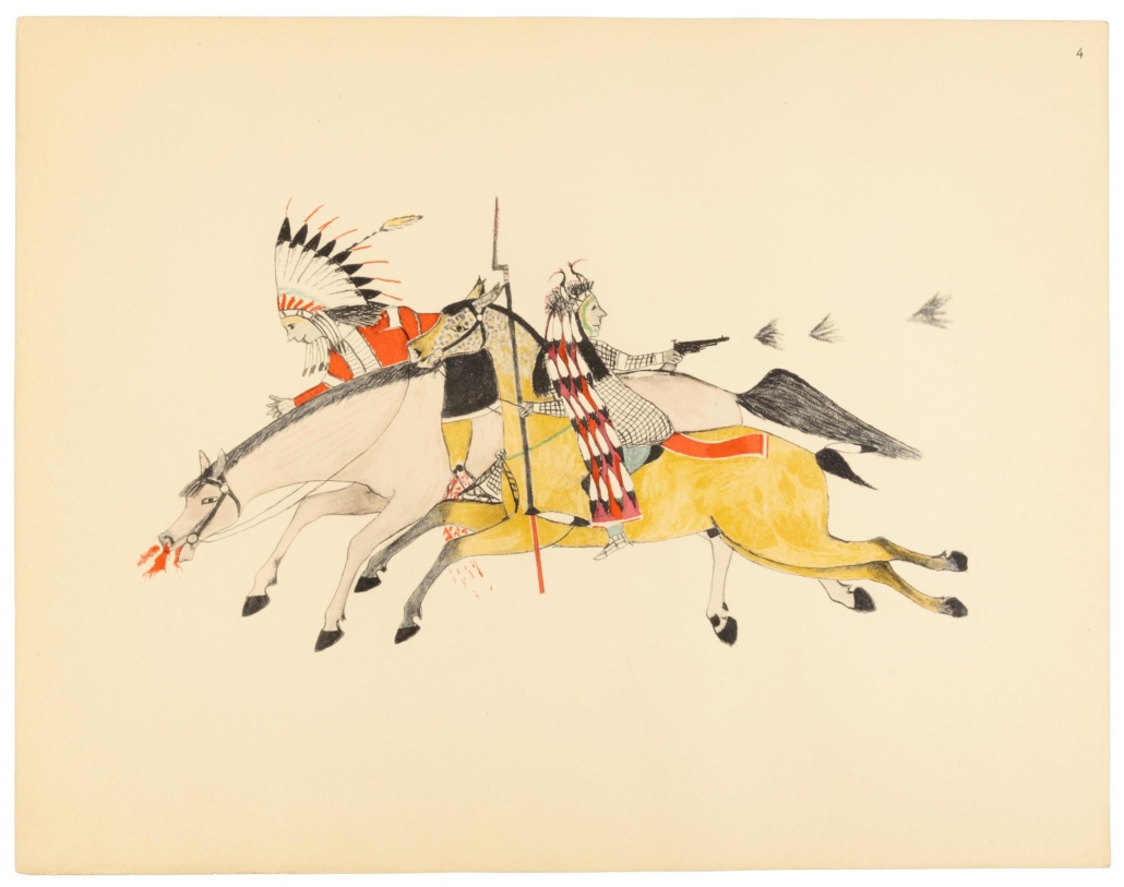 Image from a set of limited-edition large portfolios of Sioux Indian Painting, est. $3,000-$5,000