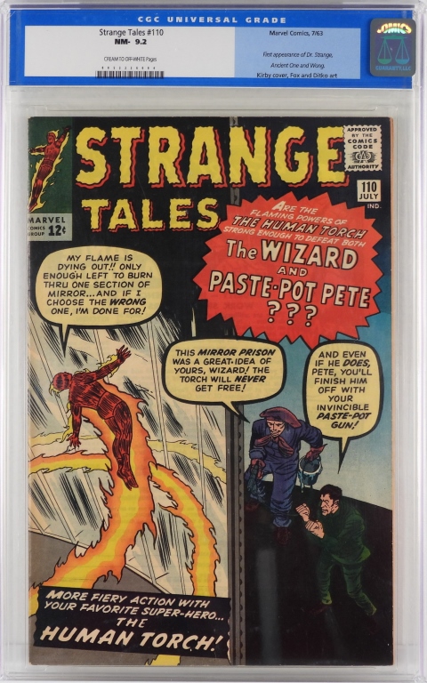 Strange Tales #110, featuring the first appearance of Doctor Strange, Ancient One, Nightmare and Wong, est. $30,000-$50,000