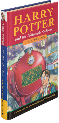 A first edition of Harry Potter and the Philosopher’s Stone sold December 9 in Dallas for $471,000 and a new world auction record for the book.