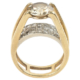Diamond 18K yellow gold ring, est. $3,000-$5,000