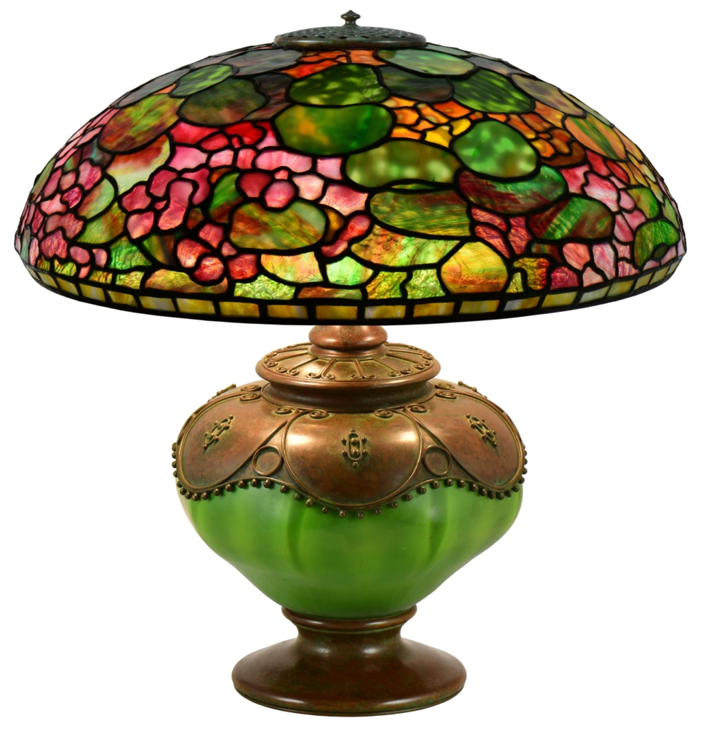 Circa 1905 Tiffany Studios Nasturtium table lamp, est. $80,000-$120,000