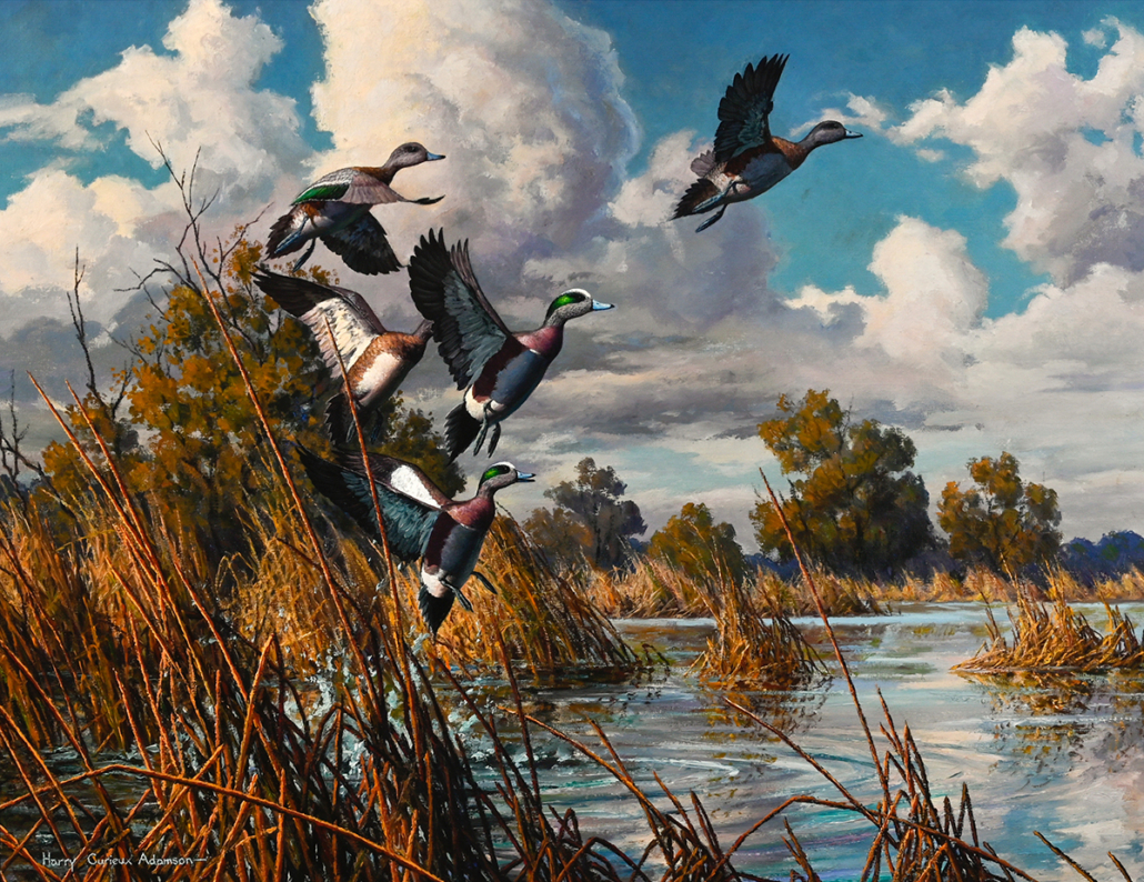 Harry Curieux Adamson, ‘Flying Ducks,’ est. $6,000-$9,000
