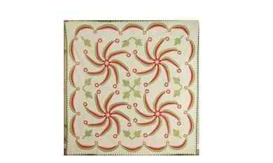 Circa-1850s princess feather quilt, est. $1,200-$1,500