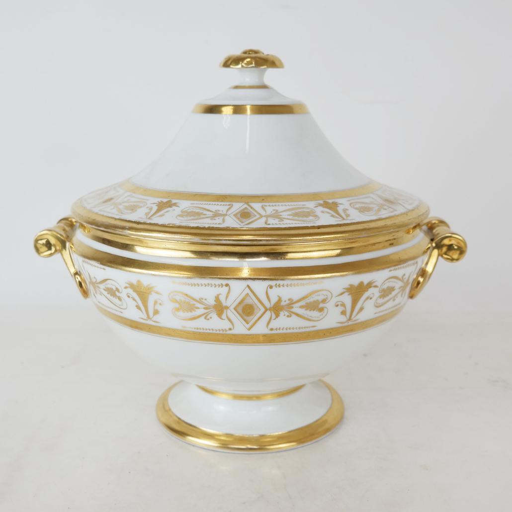 French 19th-century porcelain tureen, est. $1,000-$1,500
