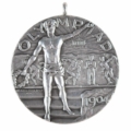 St. Louis 1904 Olympic silver medal for the long jump, awarded to Daniel Frank, est. $75,000-$100,000