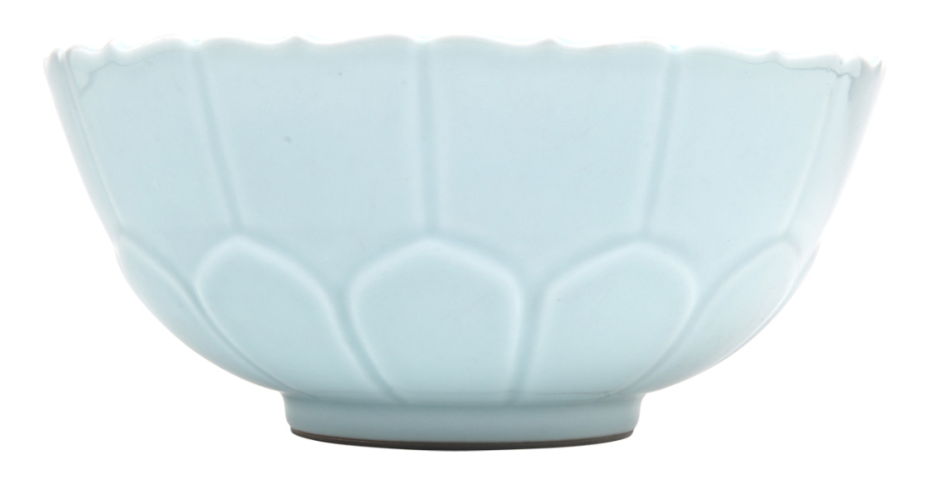 Chinese clair-de-lune glaze Lotus bowl, Yongzheng mark, est. $2,000-$3,000