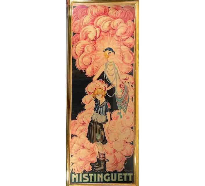 Charles Gesmar poster featuring the French actress-singer Mistinguett, est. $2,000-$4,000