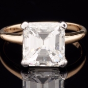 Ring with 4.01-carat GIA-certified diamond solitaire, est. $40,000-$44,000