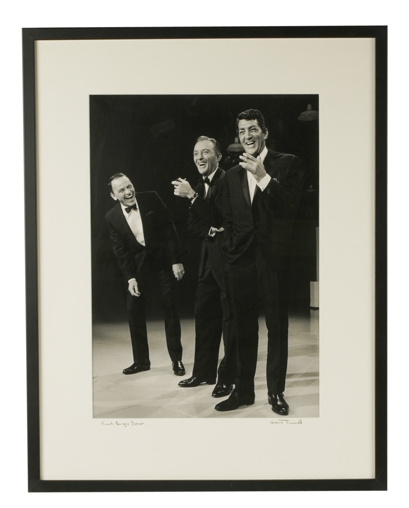 Gene Tridl, ‘Frank, Bing and Dino,’ signed, undated photograph, est. $200-$300