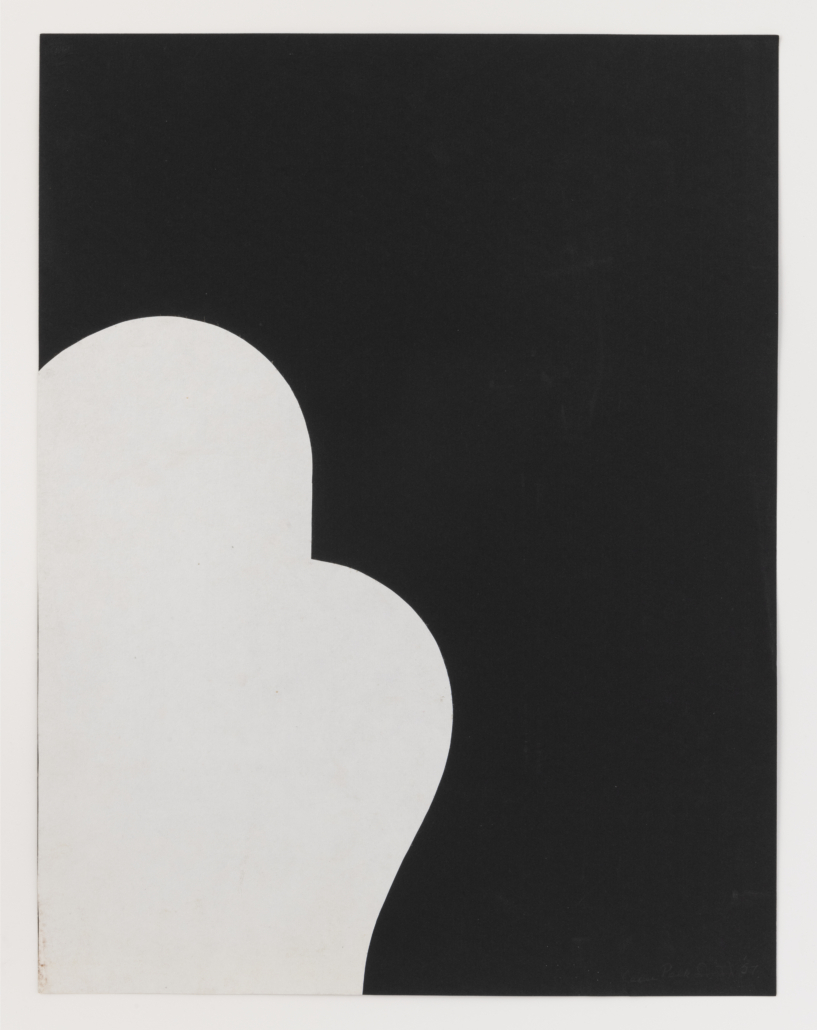 Leon Polk Smith, ‘untitled,’ 1955. Paper on artist paper (embossed), 29.625in by 12.75in. © Leon Polk Smith Foundation. Photo credit: SITE Photography 