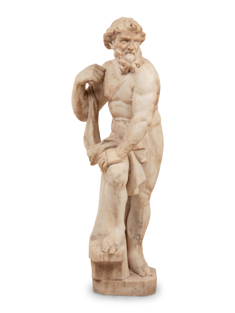 Marble statue of Hercules, probably 18th century, $56,250