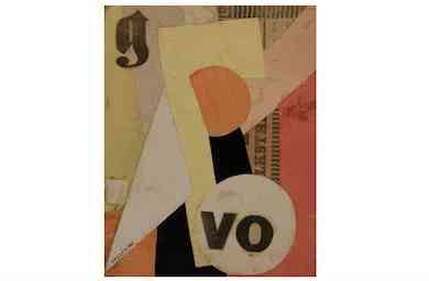Lajos Kassak collage sells for record $81,900 at Doyle