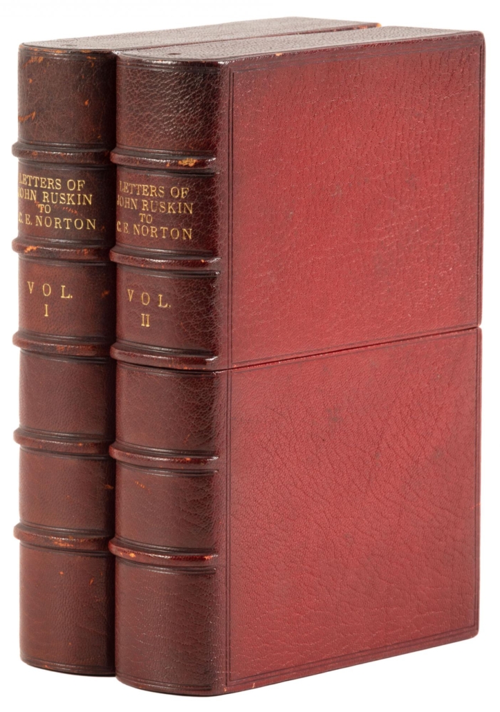 ‘Letters of John Ruskin to Charles Eliot Norton,’ bound by The Doves Bindery, $8,125