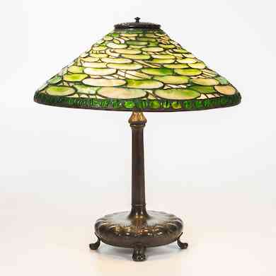 Tiffany Studios table lamps lead lighting selection at Skinner, Jan. 31