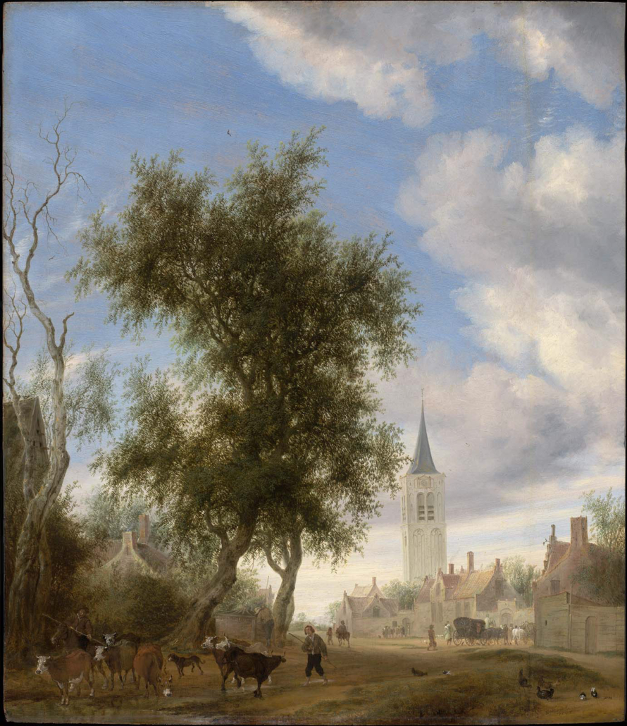 ‘View of Beverwijk’ by Salomon van Ruysdael. The Boston Museum of Fine Arts will return the 17 th-century Dutch work to the heirs of the Jewish collector from whom the Nazis stole it during World War II. Image courtesy of Wikimedia Commons via the Museum of Fine Arts. The artwork is in the public domain in the United States because it was published or registered with the U.S. Copyright Office before January 1, 1927.