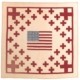1918 Red Cross raffle quilt, on view in Uncovered: The Ken Burns Collection. This exhibition was organized by the International Quilt Museum, University of Nebraska-Lincoln.