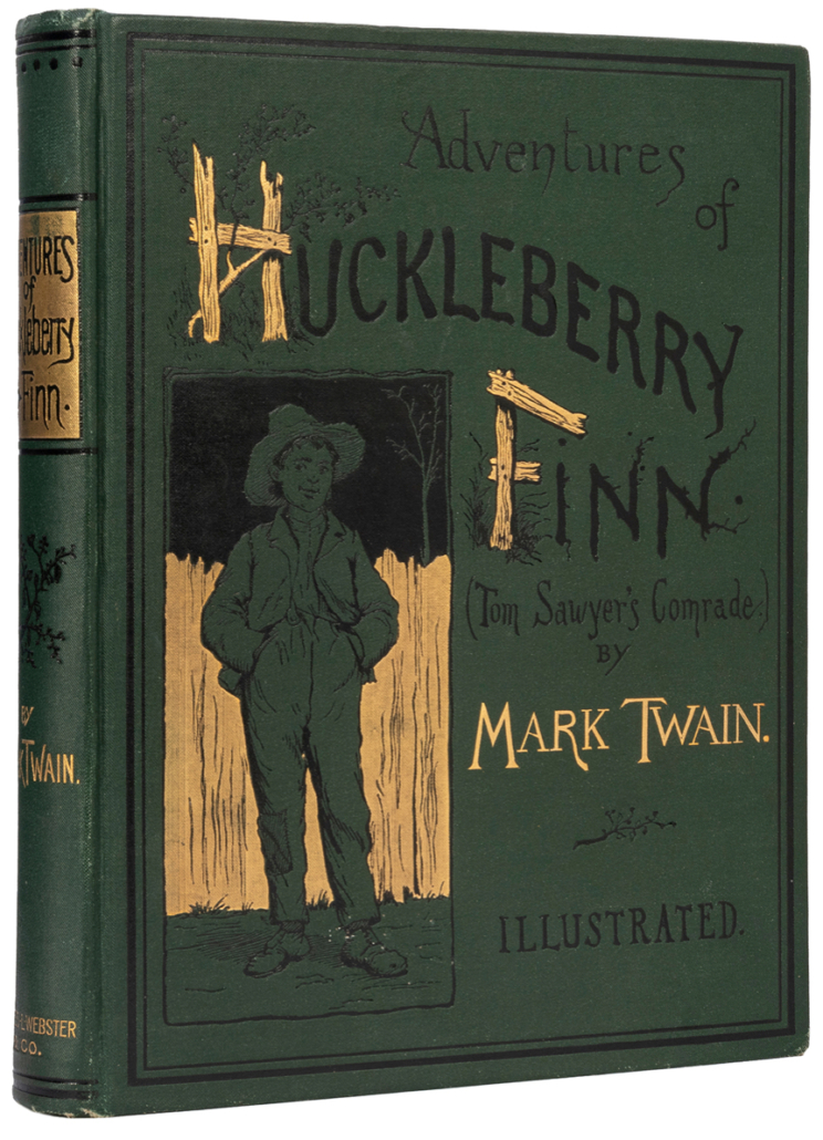 First edition, early state copy of ‘The Adventures of Huckleberry Finn,’ est. $10,000-$15,000