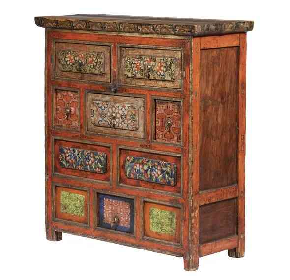 Tibetan painted chest, est. $1,000-$2,000