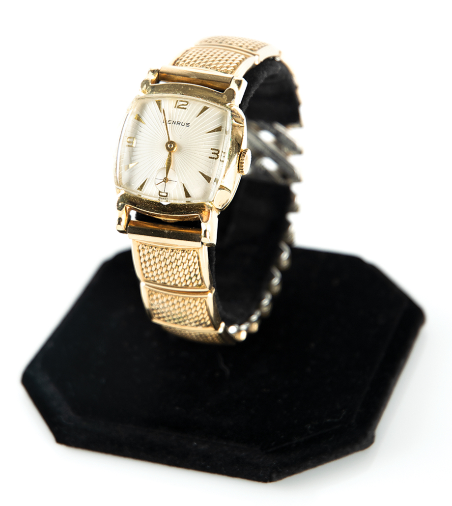 10K gold Benrus watch owned by John F. Kennedy and later given to a campaign staffer, $20,896