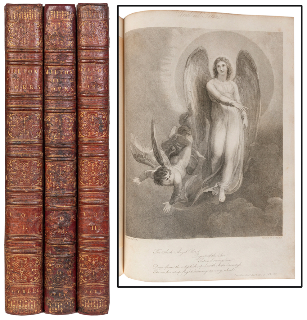 John Milton’s ‘The Poetical Works of … with a Life of the Author by William Hayley,’ est. $5,000-$7,000