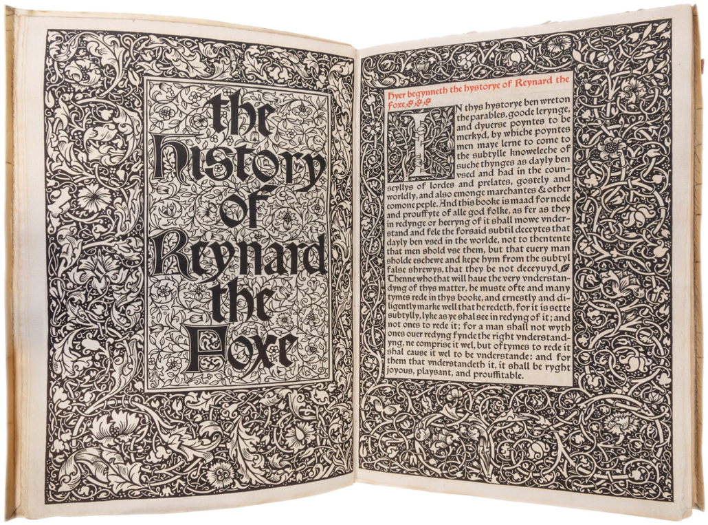  ‘The History of Reynard the Foxe,’ translated by William Caxton, est. $5,000-$6,000