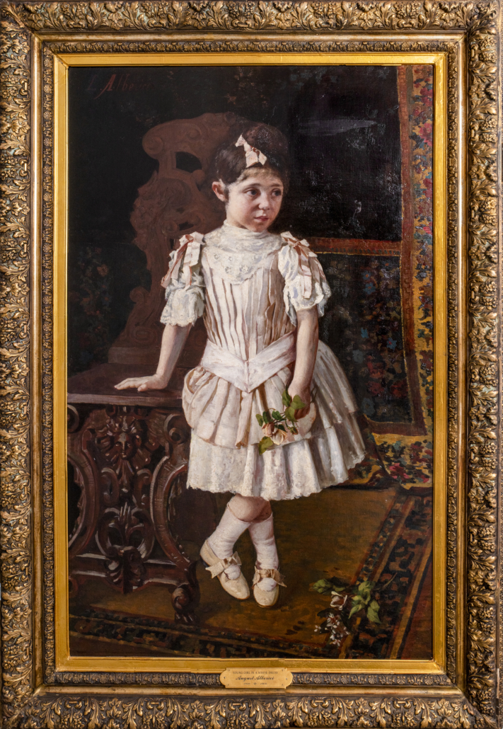 19th-century oil on canvas by Augusto Alberici, est. $4,000-$6,000