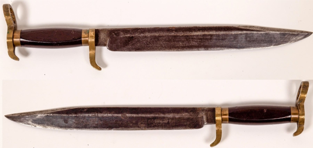 Unmarked T. A. Potts (New Orleans) Civil War Confederate bayonet, est. $4,500-$6,000