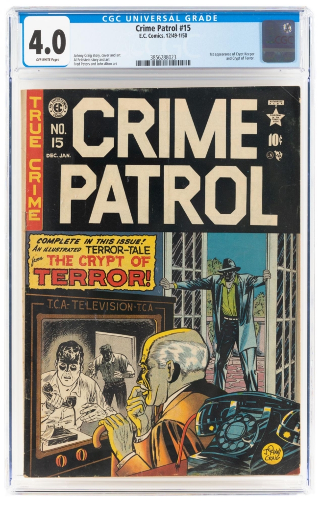 Crime Patrol #15, CGC 4, $9,375