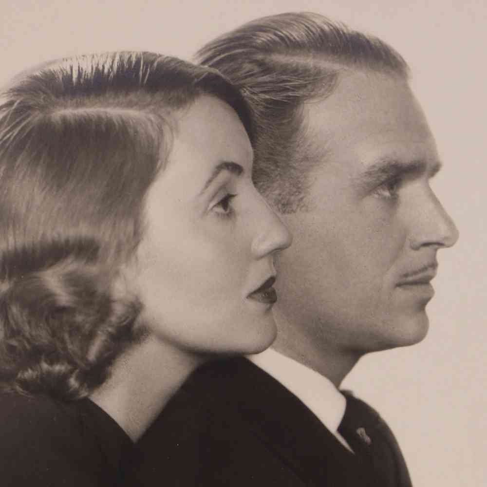 Photograph of Douglas Fairbanks, Jr. with his second wife, Mary Lee, part of a collection of Fairbanks family photographs estimated at £200- £300