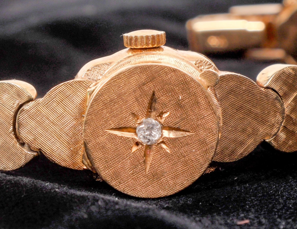 LaFemme-branded ladies’ gold watch, est. $2,000-$5,000