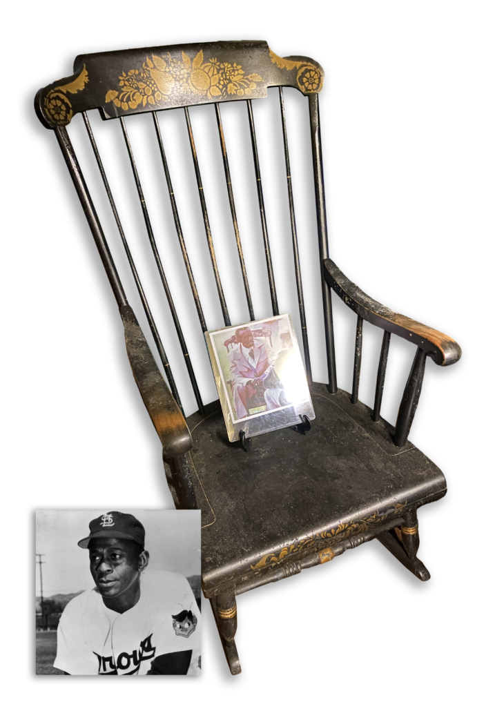 Rocking chair enjoyed by baseball great Satchel Paige, part of the 20,000-piece Meaders collection, est. $2 million-$10 million